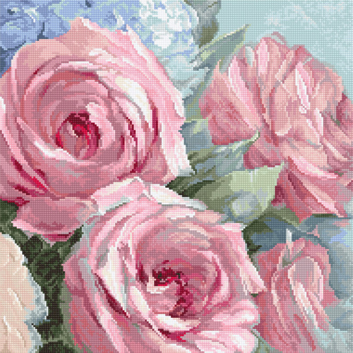     Letistitch "Pale Pink Roses"