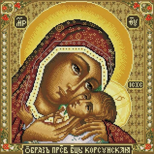 Набор для выкладывания мозаики Белоснежка "Икона Божией Матери Курсунская"