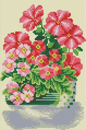 Набор для выкладывания мозаики Белоснежка "Милые цветы"