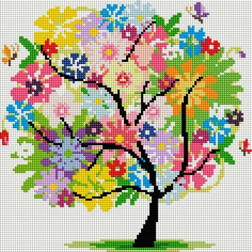 Набор для выкладывания мозаики Белоснежка "Древо весны"