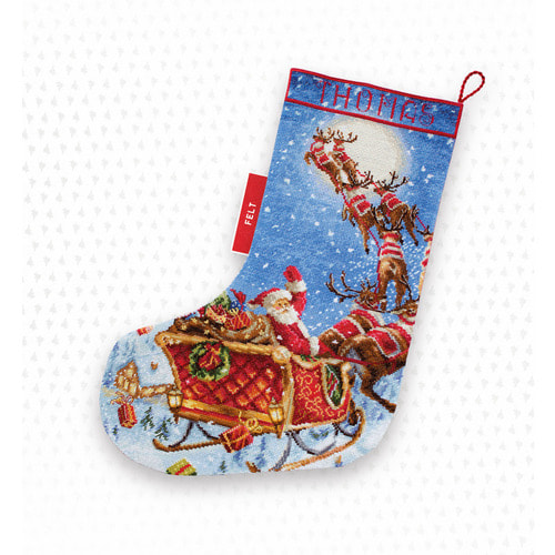     Letistitch "The Reindeers on it's way! Stocking"