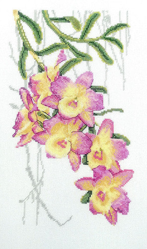 Набор для вышивания крестом Марья искусница "Орхидеи"