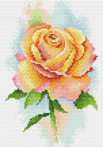 Набор для выкладывания мозаики Brilliart (от МП Студии) "Желтая роза"