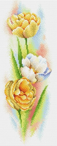 Набор для выкладывания мозаики Brilliart (от МП Студии) "Желтые тюльпаны"