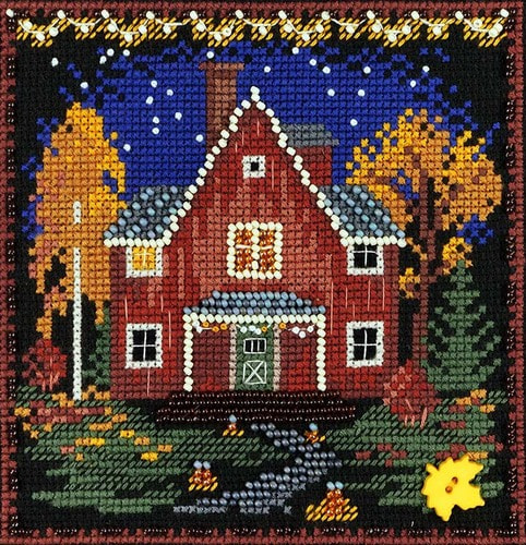 Набор для вышивания Марья искусница "Осенний домик"