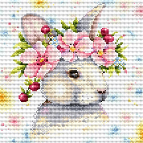 Набор для выкладывания мозаики Brilliart (от МП Студии) "Кролик в цветах"