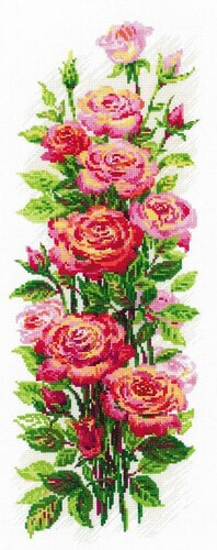 Набор для вышивания крестом Риолис "Июльские розы"