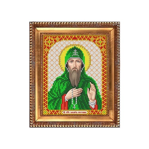 Ткань с рисунком для вышивки бисером Благовест "Святой Захарий"