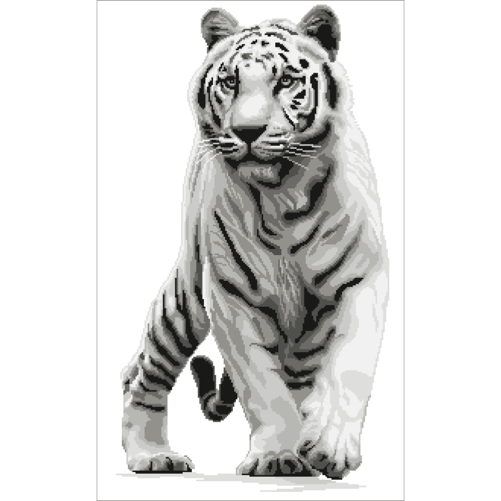 Набор для вышивания «Panna» J «Белый тигр» купить в интернет-магазине «Мир Вышивки»