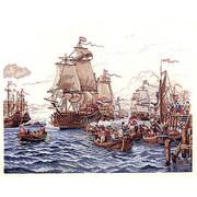 Набор для вышивания крестом Eva Rosenstand "Корабли на море"
