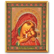Набор для вышивания бисером Радуга бисера (Кроше) "Богородица Касперовская"