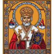 Набор для вышивания крестом Luca-S "Икона Святой Николай"
