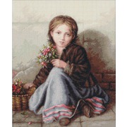 Набор для вышивания крестом Luca-S "Портрет девочки"