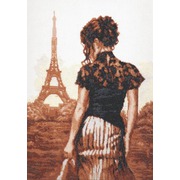 Набор для вышивания крестом Палитра "Прогулка по Парижу"