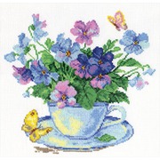 Набор для вышивания крестом Алиса "Утренние цветы"