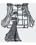 Набор для вышивания крестом М.П. Студия "Дама у окна (ч-б)"