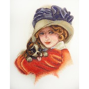 Набор для вышивания крестом Марья искусница "Дама с собачкой"