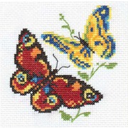 Набор для вышивания крестом Алиса "Бабочки-красавицы"