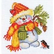 Набор для вышивания крестом Алиса "Снеговичок"