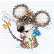 Набор для вышивания крестом Алиса "Влюбленный мышонок"