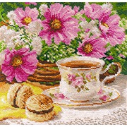 Набор для вышивания крестом Алиса "Утренний чай"