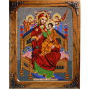 Набор для вышивания бисером Вышиваем бисером "Икона Божией Матери Всецарица"