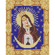 Ткань с рисунком для вышивки бисером Конёк "Остробрамская Богородица"