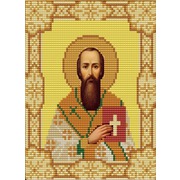 Ткань с рисунком для вышивки бисером Конёк "Святой Василий"