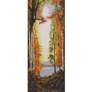Ткань с рисунком для вышивки бисером Конёк "Осень"