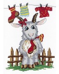 Набор для вышивания крестом М.П. Студия "Коза с носком"
