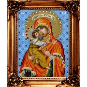 Набор для вышивания бисером Вышиваем бисером "Владимирская икона Божией Матери"
