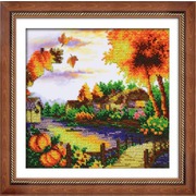 Набор для вышивания бисером Паутинка "Осенний пейзаж"