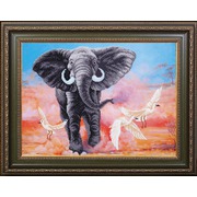 Набор для вышивания бисером Магия канвы "Африканский слон"