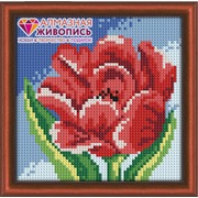 Набор для выкладывания мозаики Алмазная живопись "Красный тюльпан"