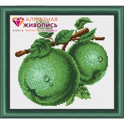 Набор для выкладывания мозаики Алмазная живопись "Зеленые яблоки"