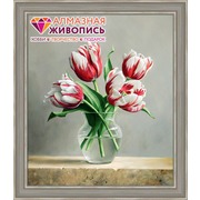 Набор для выкладывания мозаики Алмазная живопись "Распускающиеся тюльпаны"