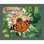 Набор для выкладывания мозаики Алмазная живопись "Бабочка на цветке"