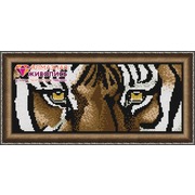 Набор для выкладывания мозаики Алмазная живопись "Взгляд тигра"