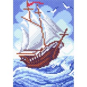 Канва с нанесенным рисунком Матрёнин посад "Кораблик"