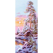 Канва с нанесенным рисунком Матрёнин посад "Зимнее утро"