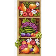 Канва с нанесенным рисунком Матрёнин посад "Полка с фруктами"
