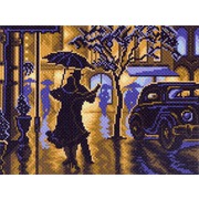 Канва с нанесенным рисунком Матрёнин посад "Танец под дождем"