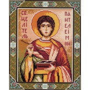 Канва с нанесенным рисунком Матрёнин посад "Святой целитель Пантелеймон"