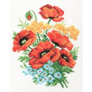 Канва с нанесенным рисунком Матрёнин посад "Букет цветов"