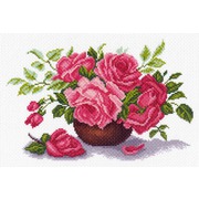 Канва с нанесенным рисунком Матрёнин посад "Букет роз"