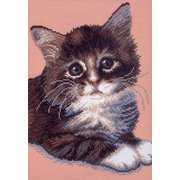 Канва с нанесенным рисунком Матрёнин посад "Милый котенок"