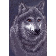 Канва с нанесенным рисунком Матрёнин посад "Серый волк"
