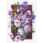 Канва с нанесенным рисунком Матрёнин посад "Букет цветов"