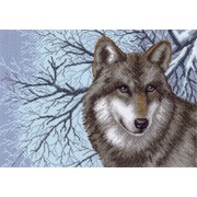 Канва с нанесенным рисунком Матрёнин посад "Волк"