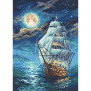 Канва с нанесенным рисунком Матрёнин посад "Ночной морской пейзаж"